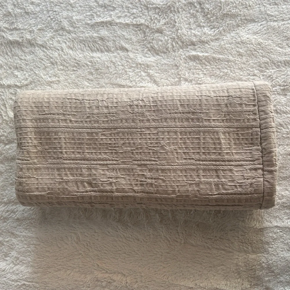 Beddy's Alexandria Luxe Sham Cover Beige Tan Neutral Thick Cotton Blend Luxury‎